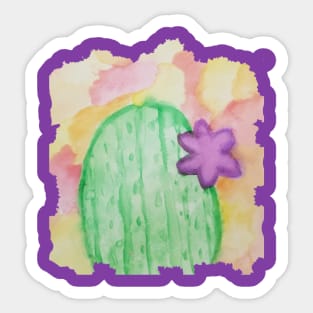 Beautiful Watercolor Cactus Sticker